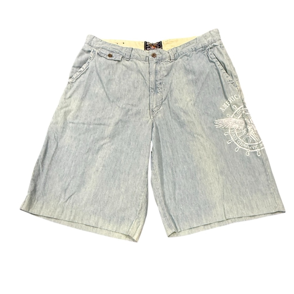 NWT AMERICAN EAGLE Light Blue Denim Casual Shorts SZ 38